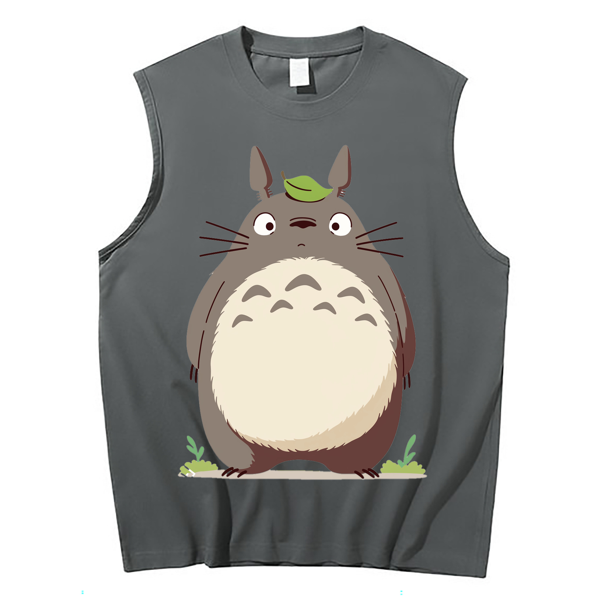 （画像用） となりのトトロ 草壁メイ 草壁サツキ My Neighbor Totoro Satsuki Kusakabe Mei Kusakabe コットン100％タンクトップ（フロントプリント）